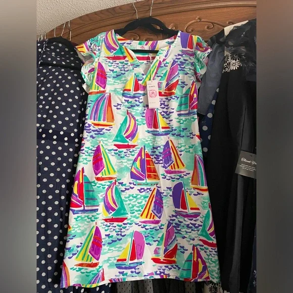 fall dresses for women deals Aryeh Raceback Print Dress with Active Shorts – Beachy Keen main image 1